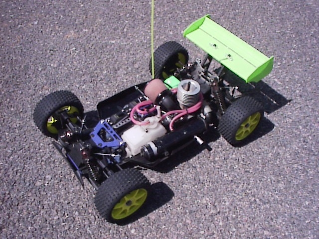 Kyosho Inferno DX Limited LHS showing GX21X Engine